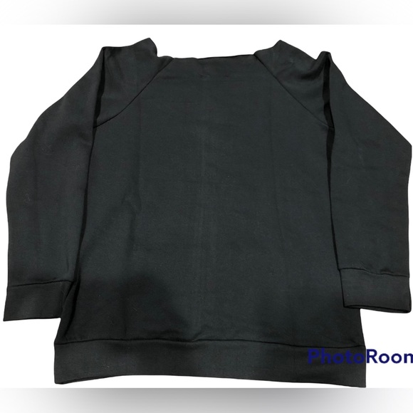 Beautiful Disaster Womens Black Pullover Sweatshirt Skeleton Curvy 1x - Picture 2 of 2